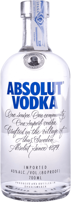 19,95 € | Vodka Absolut Azul Svezia 70 cl Senza Dosatore, Capsula a Vite