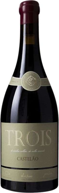 Kostenloser Versand | Rotwein Trois D.O.C. Setúbal Portugal Castelão 75 cl