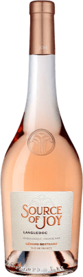Free Shipping | Rosé Wine Gérard Bertrand Source of Joy Languedoc-Roussillon France Syrah — Shiraz, Garnacha — Grenache, Cinsault 75 cl Gérard Bertrand Source of Joy 75 cl