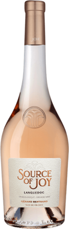 免费送货 | 桃红葡萄酒 Gérard Bertrand Source of Joy 朗格多克 - 鲁西荣 法国 Syrah — 西拉, Garnacha — 歌海娜, Cinsault — 珍梭 大瓶 — Magnum 1,5 L