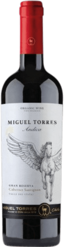 Бесплатная доставка | Красное вино Miguel Torres Andica старения I.G. Valle del Itata Чили Carmenère 75 cl