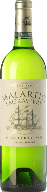 39,95 € Бесплатная доставка | Белое вино Château Malartic-Lagravière Gran Cru Classé A.O.C. Pessac-Léognan Половина бутылки 37 cl