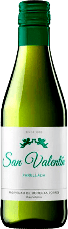 Envio grátis | Vinho Branco Torres San Valentín Catalunha Espanha Garrafinha 18 cl Envio grátis | Vinho Branco Torres San Valentín Catalunha Espanha Garrafinha 18 cl
