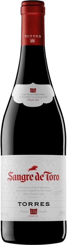 Envio grátis | Vinho Tinto Torres Sangre de Toro D.O. Penedès Catalunha Espanha Garnacha — Grenache, Cariñena — Carignan 75 cl