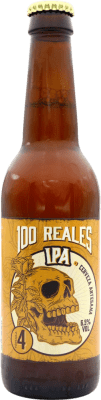 Free Shipping | Beer 100 Reales IPA — India Pale Ale Spain Third-Liter Bottle 33 cl