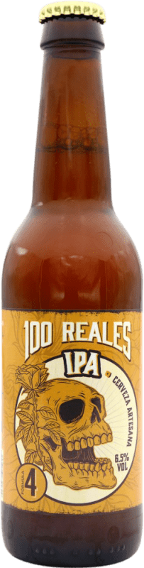 送料無料 | ビール 100 Reales IPA スペイン 3分の1リットルのボトル 33 cl