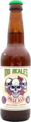 ビール 100 Reales Pale Ale 3分の1リットルのボトル 33 cl