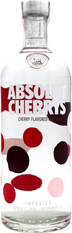 Free Shipping | Vodka Absolut Cherrys Sweden 1 L