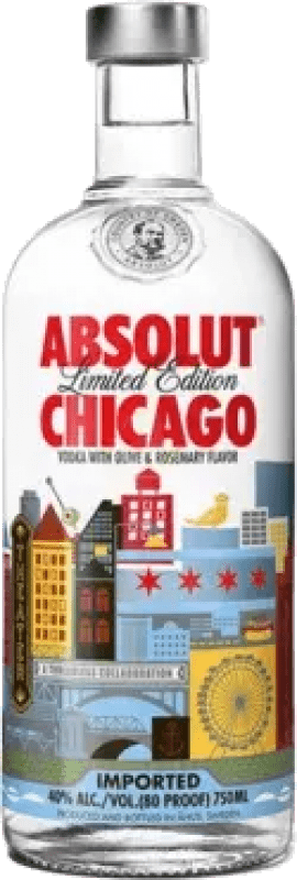 免费送货 | 伏特加 Absolut Chicago 瑞典 70 cl