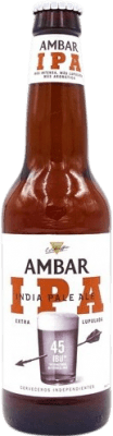 ビール Ambar IPA 3分の1リットルのボトル 33 cl