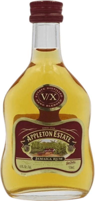 4,95 € Spedizione Gratuita | Rum Appleton Estate VX Bottiglietta Mignon 5 cl
