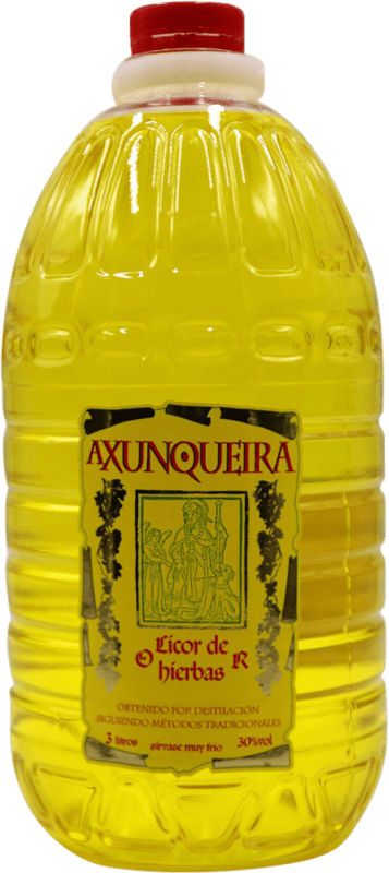 Envio grátis | Licor de ervas Belmonte Axunqueira Espanha Garrafão 3 L