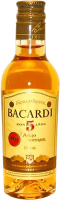 朗姆酒 Bacardí 5 岁 微型瓶 5 cl