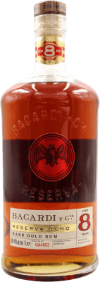 Rum Bacardí Gold — Edition Gold, Rare — Selten Reserve — Gereift 8 Jahre 1 L