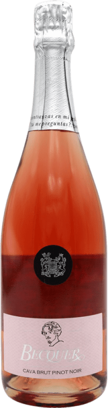 Бесплатная доставка | Розовое игристое Bodegas Escudero Bécquer Rosado брют D.O. Cava Испания Pinot Black 75 cl