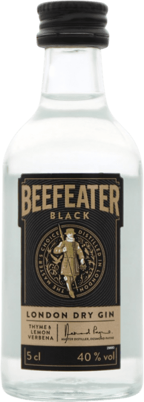 3,95 € Kostenloser Versand | Genever Gin Beefeater Black Miniaturflasche 5 cl