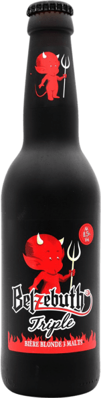 Kostenloser Versand | Bier Belzebuth Triple Black Frankreich Drittel-Liter-Flasche 33 cl