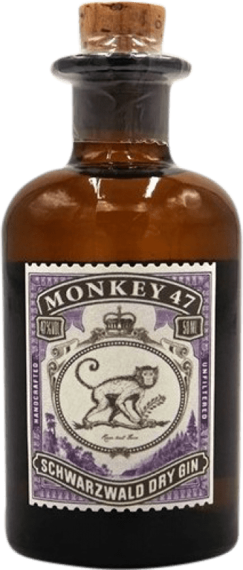 Spedizione Gratuita | Gin Black Forest Monkey 47 Germania Bottiglia Miniatura 5 cl