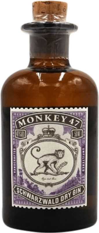 4,95 € Free Shipping | Gin Black Forest Monkey 47 Miniature Bottle 5 cl