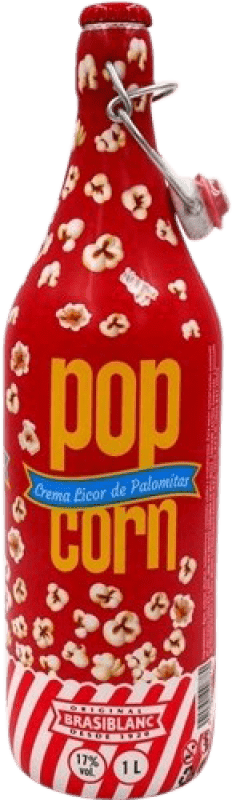 Envio grátis | Creme de Licor Brasiblanc Palomitas Pop Corn Espanha 1 L