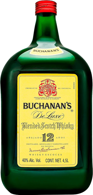 免费送货 | 威士忌混合 Buchanan's 苏格兰 英国 12 岁 特别的瓶子 4,5 L