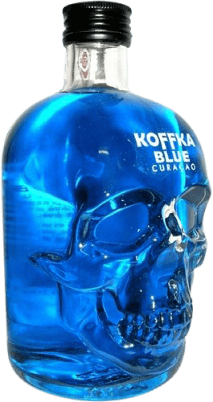14,95 € Envío gratis | Vodka Campeny Koffka Blue Curaçao Botella Medium 50 cl