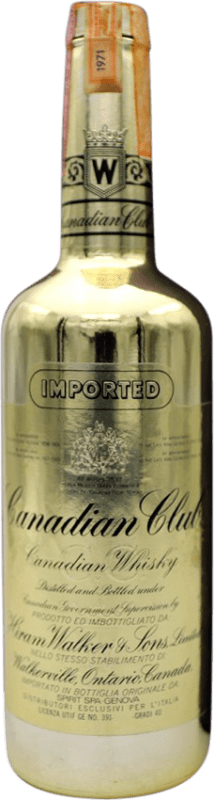 Envio grátis | Whisky Blended Canadian Club Gold — Edição Ouro Canadá 70 cl Exemplar de colecionador Não Próprio para Consumo