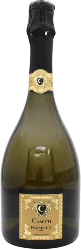 Free Shipping | White Sparkling Wine Casetti D.O.C. Prosecco Italy 75 cl