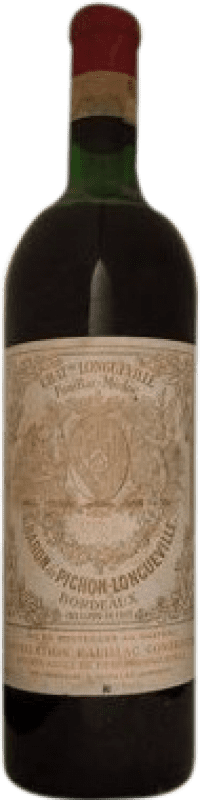 Spedizione Gratuita | Vino Rosso Château Pichon Baron Longueville 1970 A.O.C. Pauillac Francia 75 cl Esemplare da Collezione Non Idoneo al Consumo