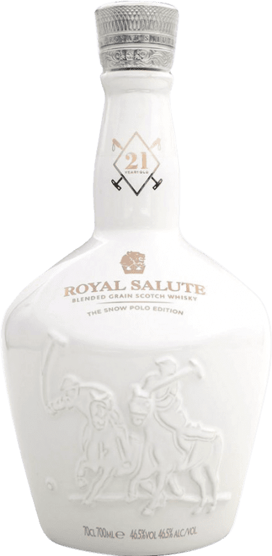 Spedizione Gratuita | Whisky Blended Chivas Regal Royal Salute The Snow Polo Edizione Limitata Regno Unito 21 Anni 70 cl