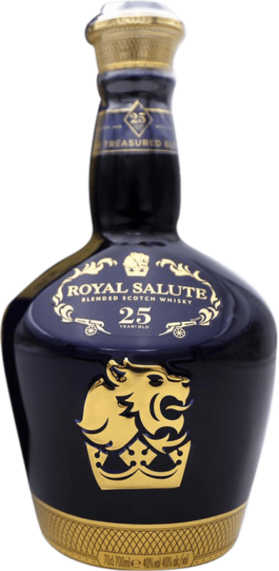 Envio grátis | Whisky Blended Chivas Regal Royal Salute The Treasured Reino Unido 25 Anos 70 cl