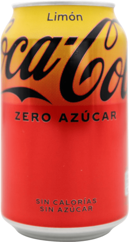 Free Shipping | Soft Drinks & Mixers Coca-Cola Limón Zero Spain Can 33 cl