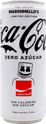 送料無料 | 飲み物とミキサー Coca-Cola Marshmello Edition Zero スペイン アルミ缶 33 cl