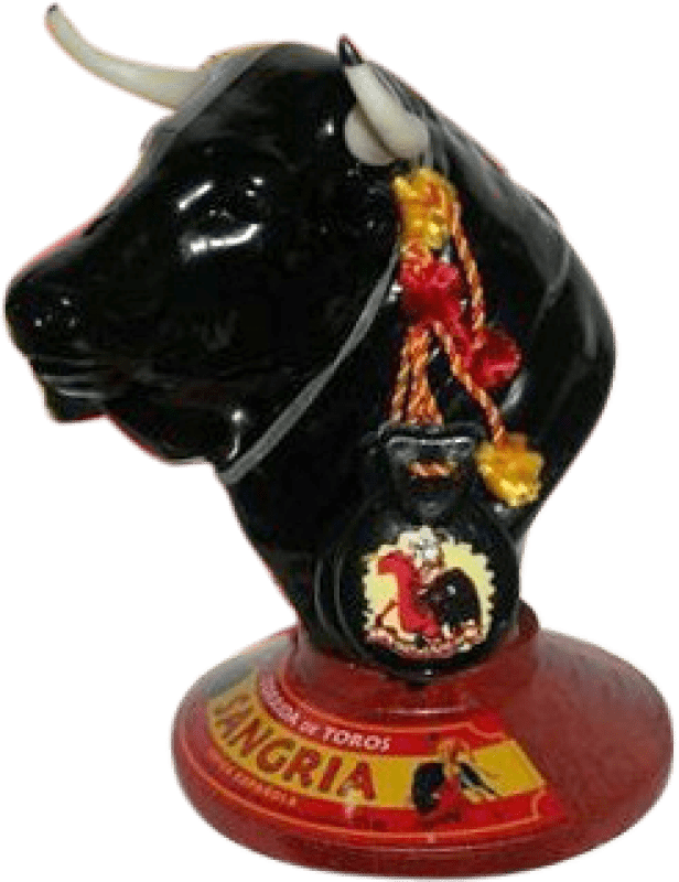 29,95 € Envío gratis | Sangría Limonada Corrida de Toros Cabeza de Toro Botella Medium 50 cl