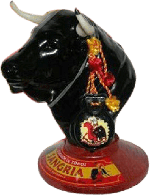 Kostenloser Versand | Sangriawein Corrida de Toros Cabeza de Toro Spanien Medium Flasche 50 cl