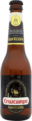 Bier Cruzcampo Große Reserve Drittel-Liter-Flasche 33 cl