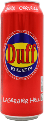 Bière Duff. Larger Boîte 50 cl