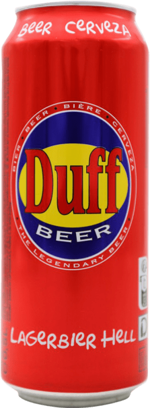 Envio grátis | Cerveja Duff. Larger Estados Unidos Lata 50 cl