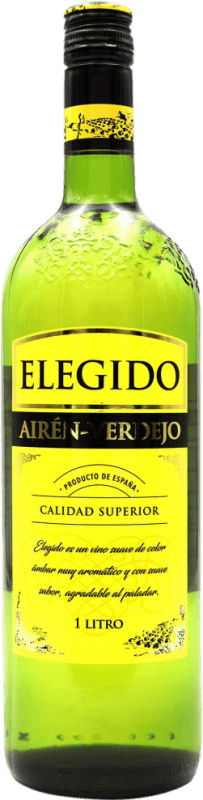 免费送货 | 白酒 Elegido Airén - Tempranillo 西班牙 Tempranillo, Airén 1 L