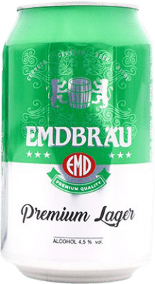 啤酒 盒装12个 Emdbrau 铝罐 33 cl