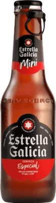 Пиво Коробка из 6 единиц Estrella Galicia Маленькая бутылка 20 cl