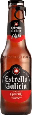 5,95 € Envio grátis | Caixa de 6 unidades Cerveja Estrella Galicia Garrafa Pequena 20 cl