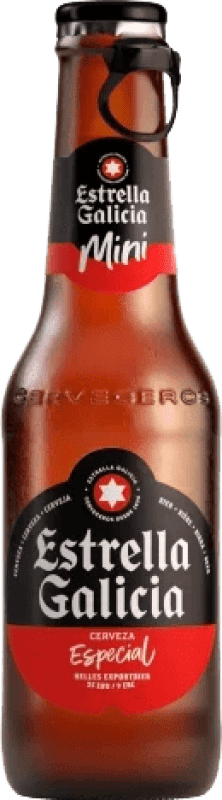5,95 € Envoi gratuit | Boîte de 6 unités Bière Estrella Galicia Petite Bouteille 20 cl