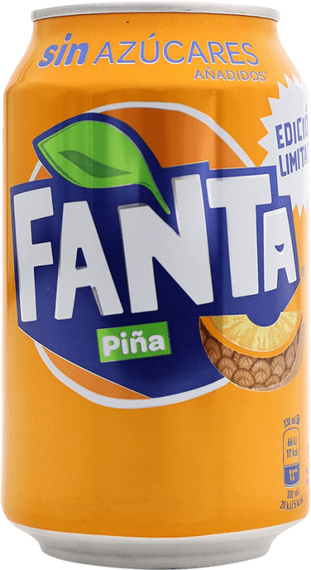 0,95 € Kostenloser Versand | Softdrinks Fanta Dose 33 cl Piña — Ananas