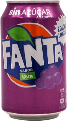 0,95 € Free Shipping | Soft Drinks Fanta Can 33 cl Uva