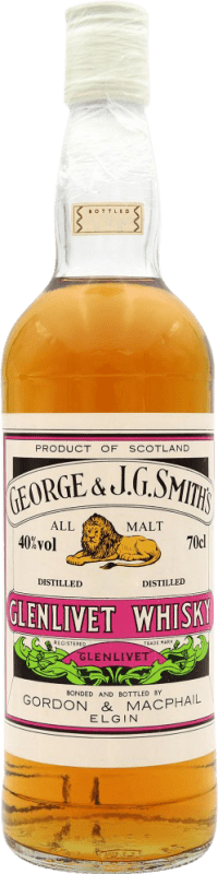 Free Shipping | Single Malt Whisky Glenlivet Gordon & Macphail United Kingdom 70 cl Collector's Item Not for Consumption
