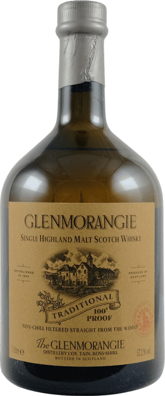 免费送货 | 威士忌单一麦芽威士忌 Glenmorangie Tradicional 100 Proof 英国 1 L