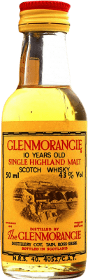 72,95 € Envoi gratuit | Single Malt Whisky Glenmorangie Spécimen de Collection 10 Ans Bouteille Miniature 5 cl