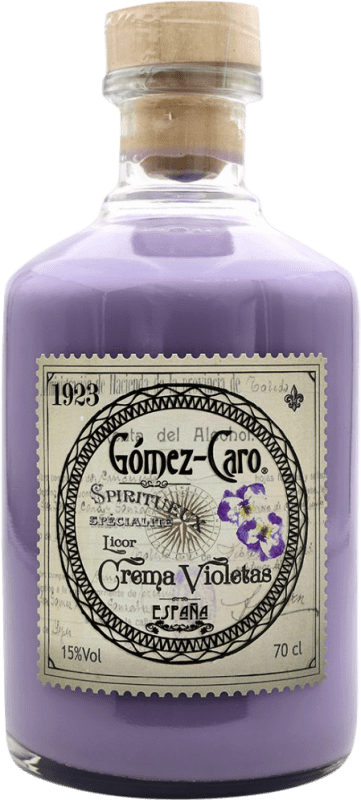 Envío gratis | Crema de Licor Gómez Caro Violetas España 70 cl