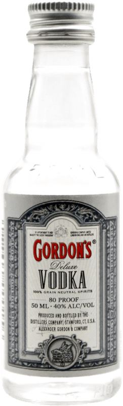 1,95 € Spedizione Gratuita | Vodka Gordon's Bottiglia Miniatura 5 cl